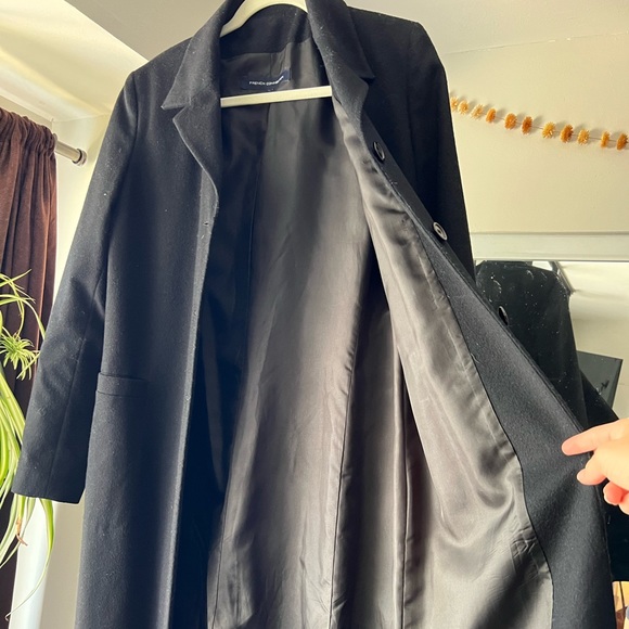 French Connection black wool coat - Picture 3 of 5